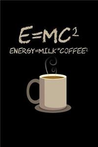 E=mc2 Energy = Milk * Coffee2