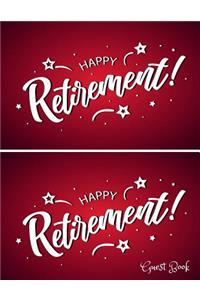 Happy Retirement Guest Book