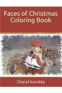 Faces of Christmas Coloring Book