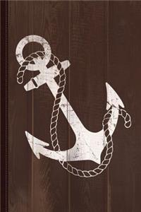 Vintage Nautical Anchor Journal Notebook