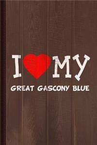 I Love My Great Gascony Blue Dog Breed Journal Notebook
