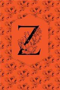 Floral Monogram Journal/Notebook - Z