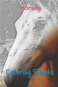 Horses Coloring Sheets