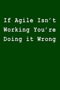 If Agile Isn't Working You're Doing It Wrong