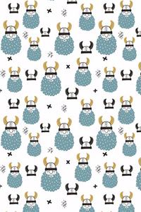 Viking Pattern - Cute Bearded Viking