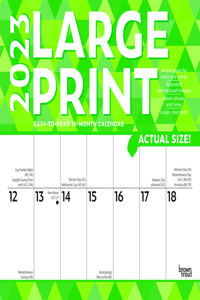 Large Print 2023 Square