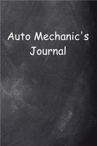 Auto Mechanic's Journal Chalkboard Design