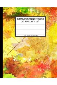 Unruled Composition Notebook