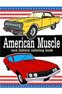 American Muscle Cars History coloring book