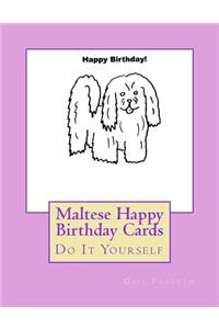 Maltese Happy Birthday Cards