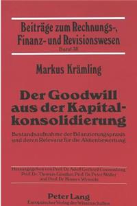 Der Goodwill Aus Der Kapitalkonsolidierung