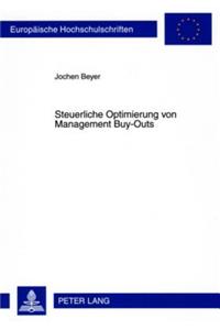 Steuerliche Optimierung Von Management Buy-Outs