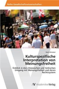 Kulturspezifische Interpretation von Meinungsfreiheit