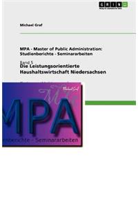 Die Leistungsorientierte Haushaltswirtschaft Niedersachsen