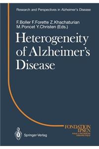 Heterogeneity of Alzheimer's Disease