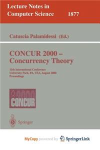 Concur 2000 - Concurrency Theory