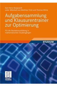 Aufgabensammlung Und Klausurentrainer Zur Optimierung