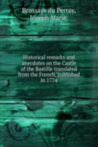 HISTORICAL REMARKS AND ANECDOTES ON THE