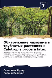Обнаружение лизозима в трубчатых растени