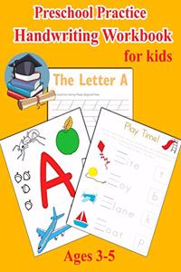 Preschool Practice Handwriting Workbook for Kids Ages 3-5