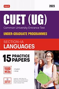 MTG NTA CUET (UG) 15 Practice Test Question Papers Book For Language English & Hindi 2023 Exam (Section-1)