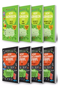 Oswaal NCERT Workbook with Teachers & Parents Manual Class 4 (Set of 8 Books) Math Magic, English Marigold, Hindi Rimjhim, Environmental Studies Looking Around (For March 2020 Exam)(Free Bag worth INR 699)