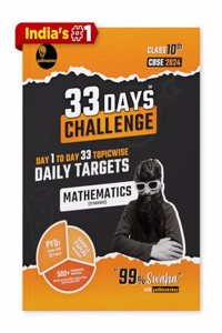 33 Days Challenge CBSE Class 10 Mathematics Standard for 2024 Board Exam (Includes Sample Papers) by Padhle Akshay