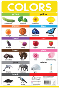 Colors - My First Early Learning Wall Posters: For Preschool, Kindergarten, Nursery And Homeschooling (19 Inches X 29 Inches)