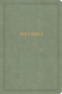 KJV Large Print Personal Size Reference Bible, Sage Suedesoft Leathertouch, Indexed