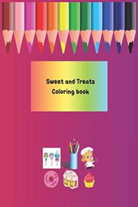 Sweet and Treats Coloring Book