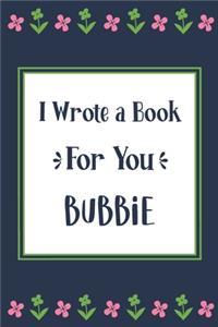 I Wrote a Book For You Bubbie