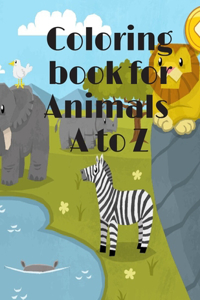 Coloring book for Animals A to Z