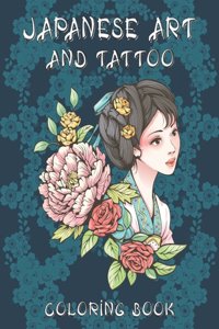 Japanese Art and Tattoo Coloring Book