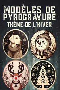 Modèles de pyrogravure thème de l'hiver