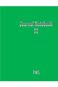 Journal Notebook III