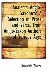 Analecta Anglo-Saxonica