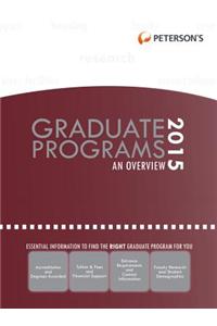 Graduate & Professional Programs: An Overview 2015