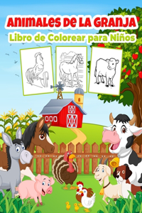 Animales de Granja Libro de Colorear para Niños