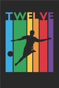 Soccer Notebook for 12 Year Old Boys and Girls - Colorful Soccer Journal - 12th Birthday Gift for Soccer Player Diary