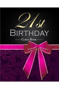 21st Birthday Guest Book