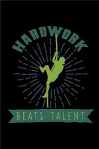 Hardwork beats talent: Notebook Journal Diary 110 Lined pages