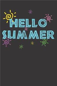 Hello Summer Vacation Notebook Journal