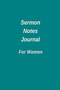 Sermon Notes Journal for Women