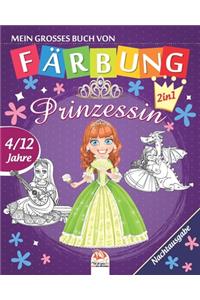 Mein grosses buch von Färbung - Prinzessin - Nachtausgabe