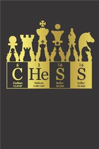 Notebook for Chess Lovers and Players periodic table of elements