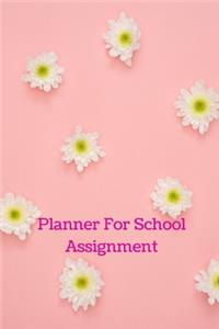 Planner For School Assignment
