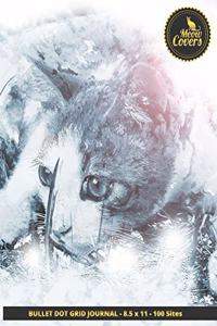 Meow Covers Bullet Dot Grid Journal - 8.5 X 11 - 100 Sites