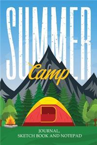 Summer Camp Journal Sketch Book and Notepad