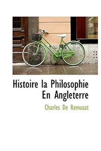 Histoire La Philosophie En Angleterre