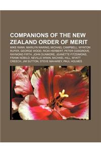 Companions of the New Zealand Order of Merit